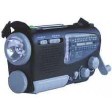 Dynamo/Solar Radio with flashlight, Compass/thermometer, siren/ Clock AM/FM/Short Wave Bands