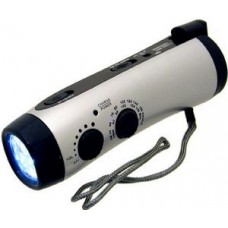 Emergency Hand Crank Dynamo 5-LED Flashlight with AM/FM radio