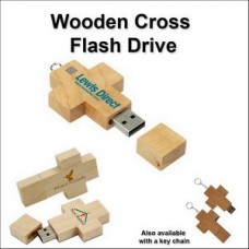Bamboo Cross Flash Drive 4 GB Memory