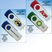 Swivel White Flash Drive - 8 GB Memory